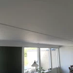Opsætning af fermacell loft med et stort felt rockfon plader i for bedre akustik.