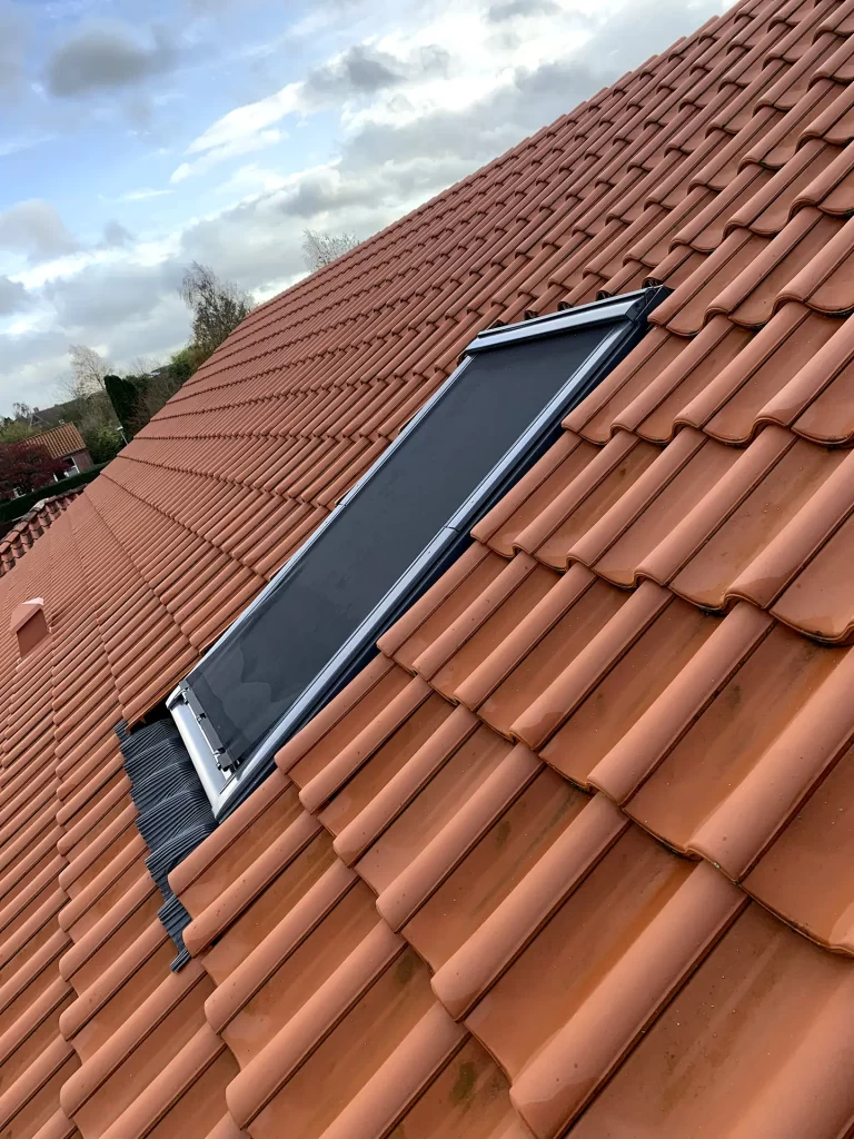 Montering af Velux vindue i tegltag
