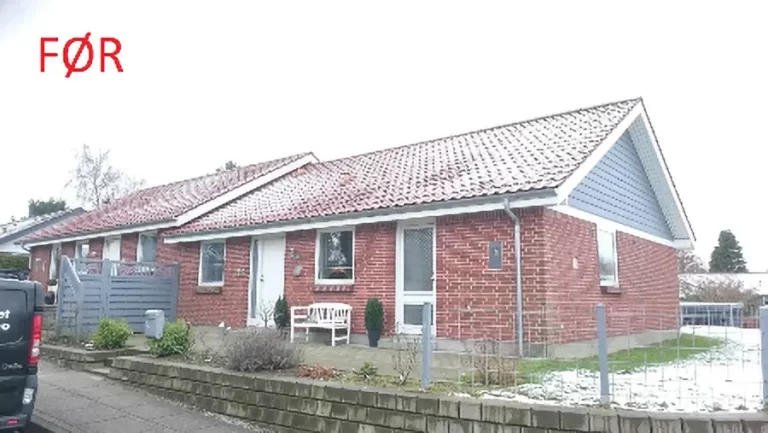 Før billede _ Udskiftning af tag. Der er kommet et undertag på fra Icopal med 20 års total garanti og en tagsten fra Creaton Futura på med 50 års total garanti.